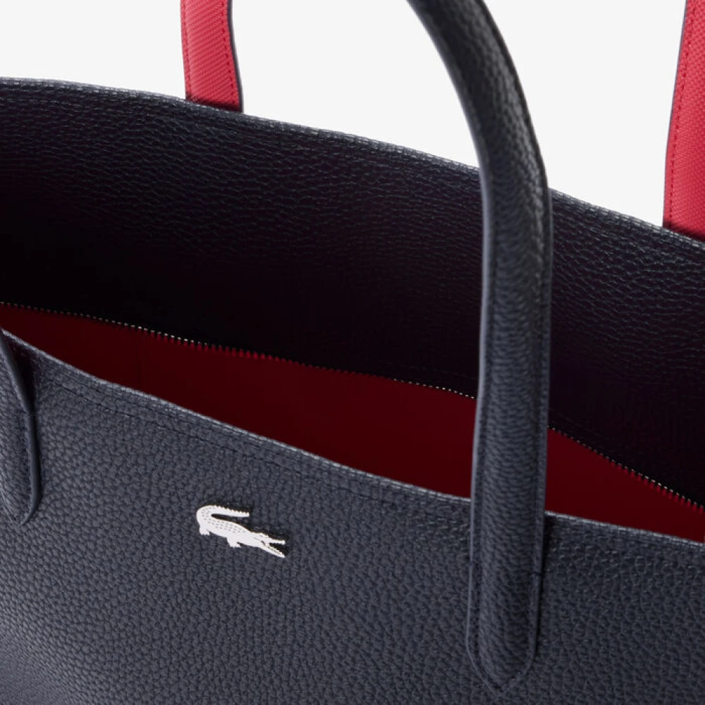Lacoste Ritssluiting Tote Tas Anna Petunia Blue Dames