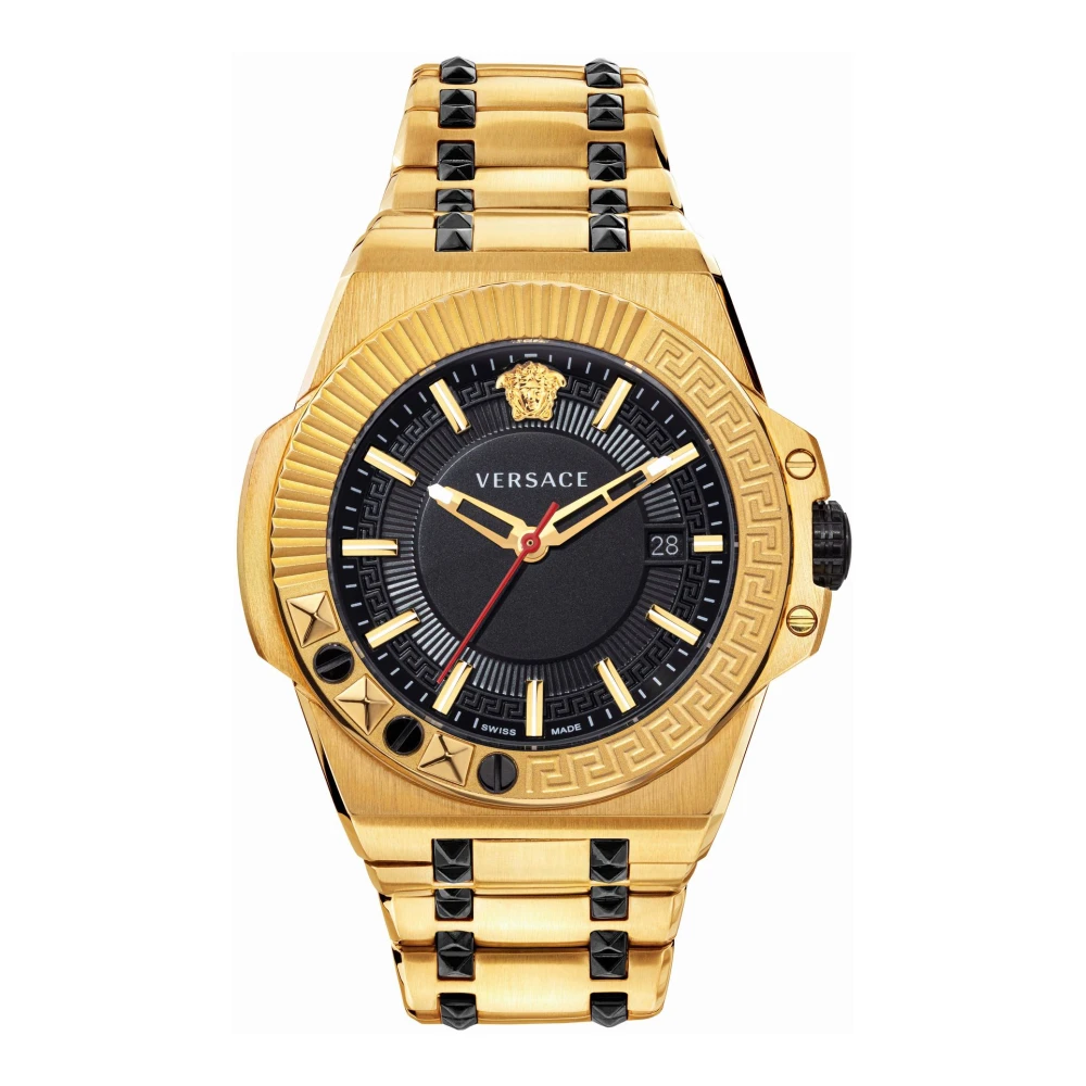 Versace Men's Black/Gold Chain Reaction Watch