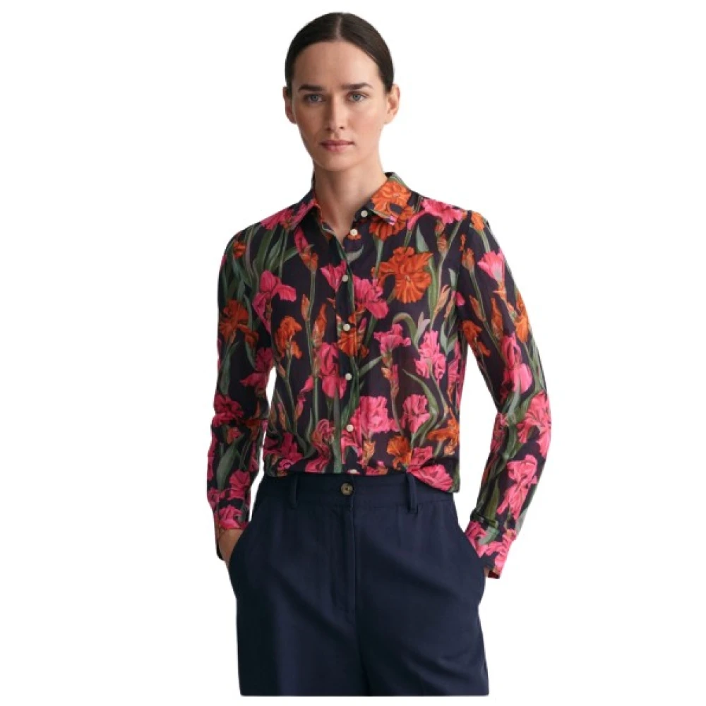 Gant Reguliere zijden blend overhemd Multicolor Dames