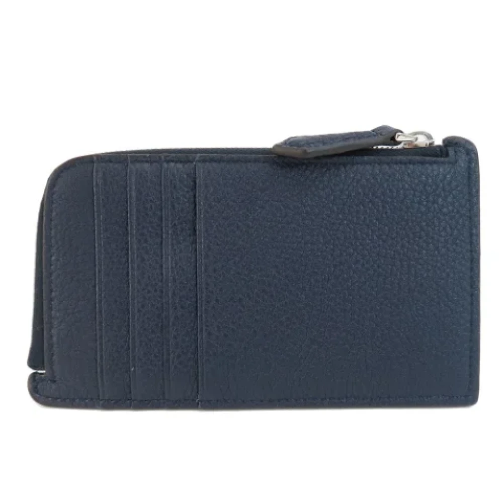 Fendi Vintage Pre-owned Leather home-office Blue Dames