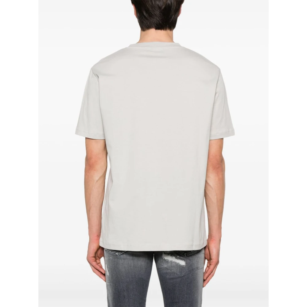 John Richmond Grijze Crew Neck T-shirts en Polos Gray Heren