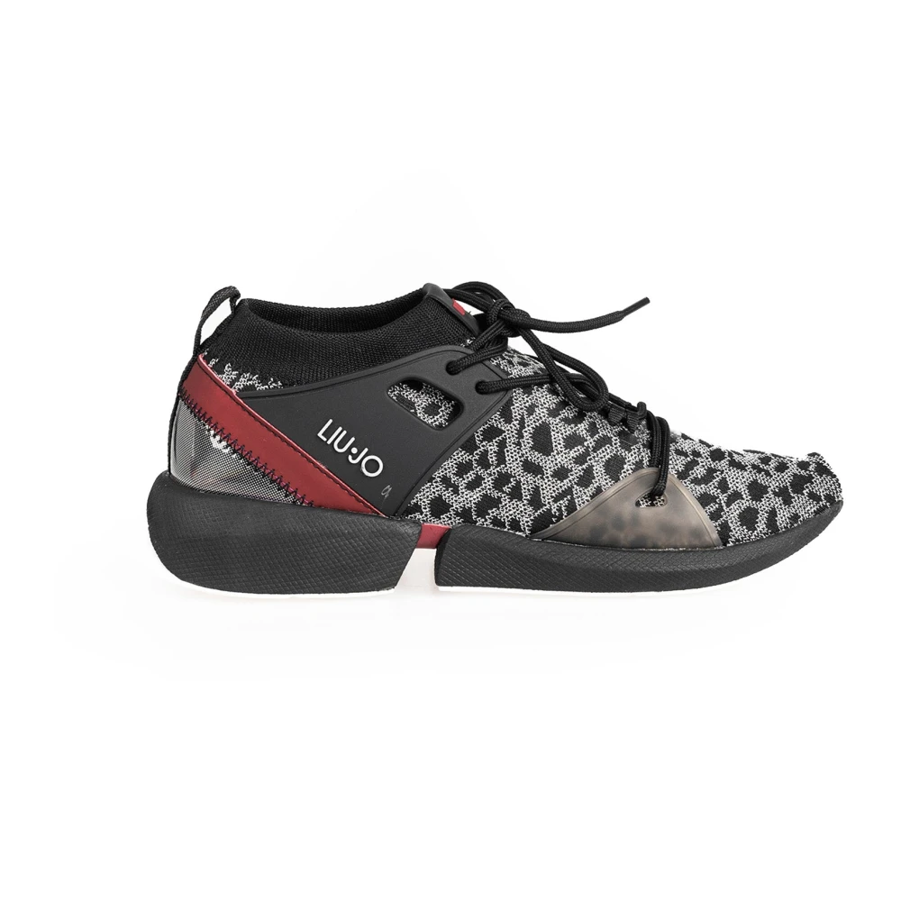 Liu Jo Svart Lace-Up Sneakers