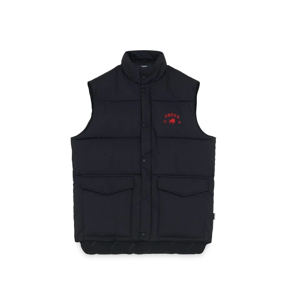 Iuter Puff Vest Club Dogo Zwart Nylon Black Heren