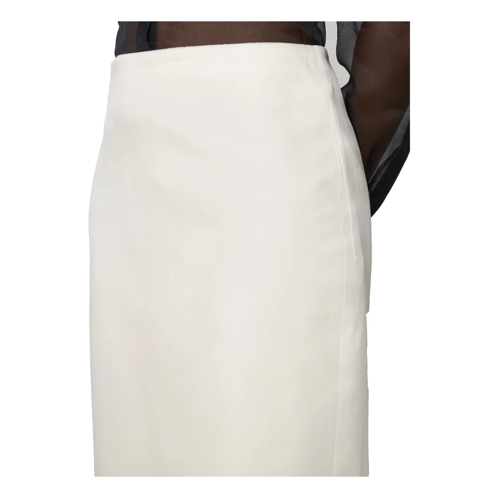 Blanca Vita Witte Pencil Midi Rok White Dames