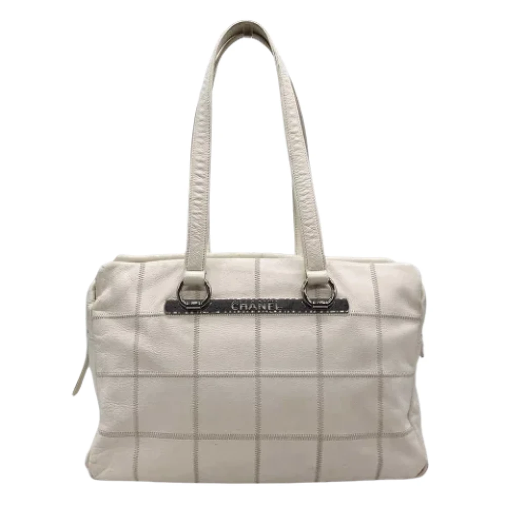 Chanel Vintage Pre-owned Leather chanel-bags White Dames