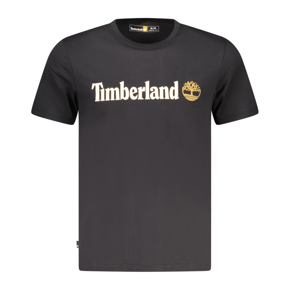 Timberland Black Short-Sleeved T-Shirt - Male - T-Shirts - S - Tops