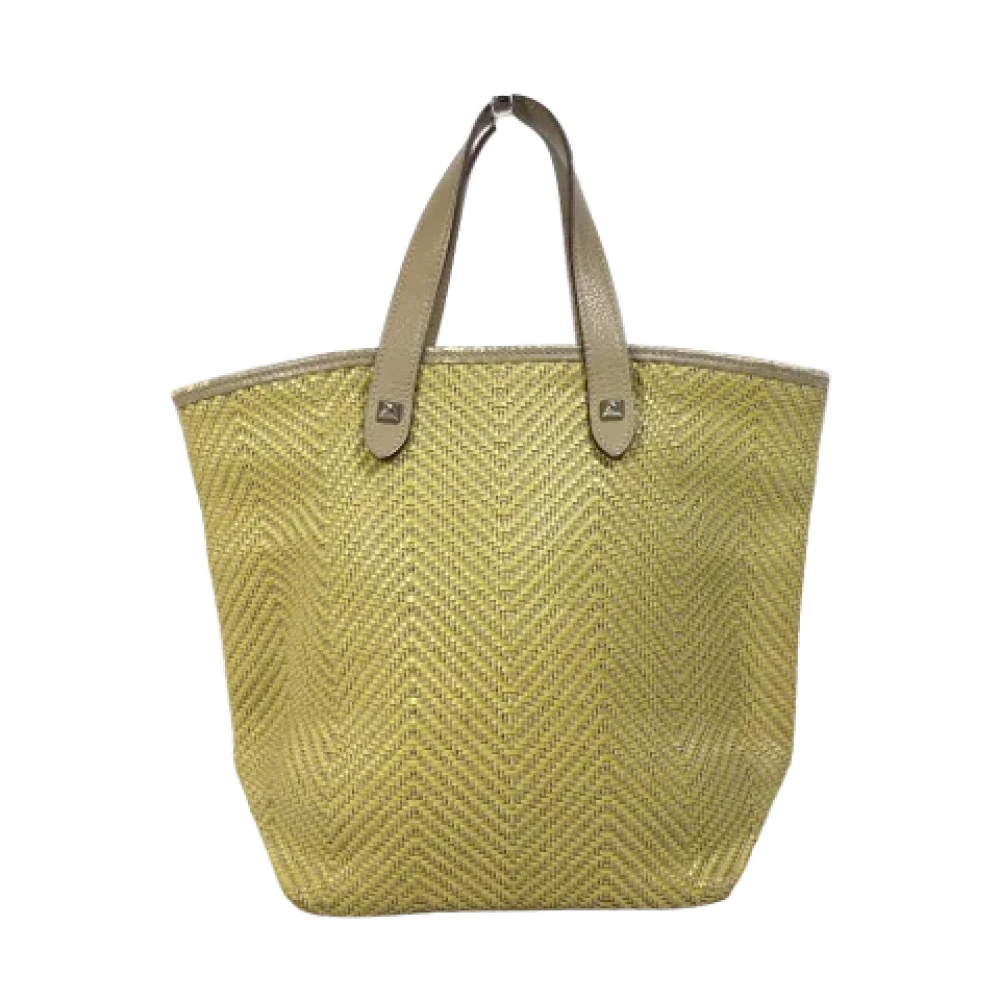 Hermès Vintage Pre-owned Leather handbags Yellow Dames