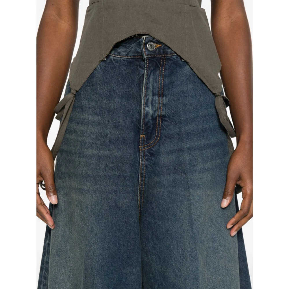 Haikure Wijde Jeans Blue Dames