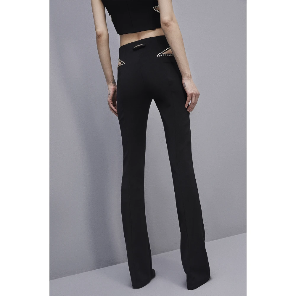 PATRIZIA PEPE Lage taille broek Black Dames
