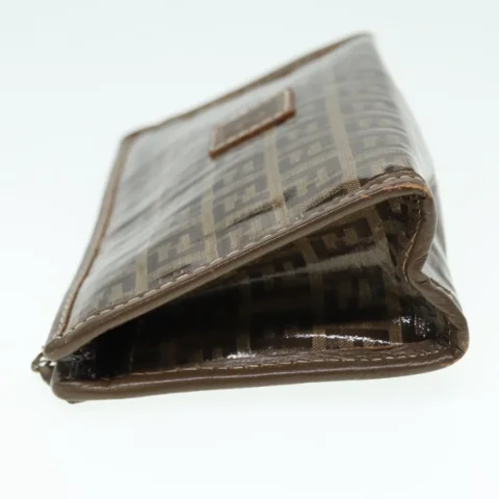 Fendi Vintage Pre-owned Canvas pouches Brown Dames