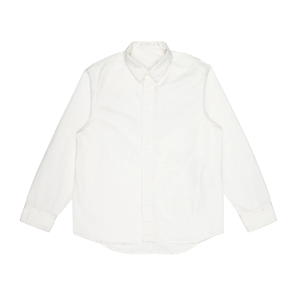 Nine In The Morning Japanse gabardine jas overhemd White Heren