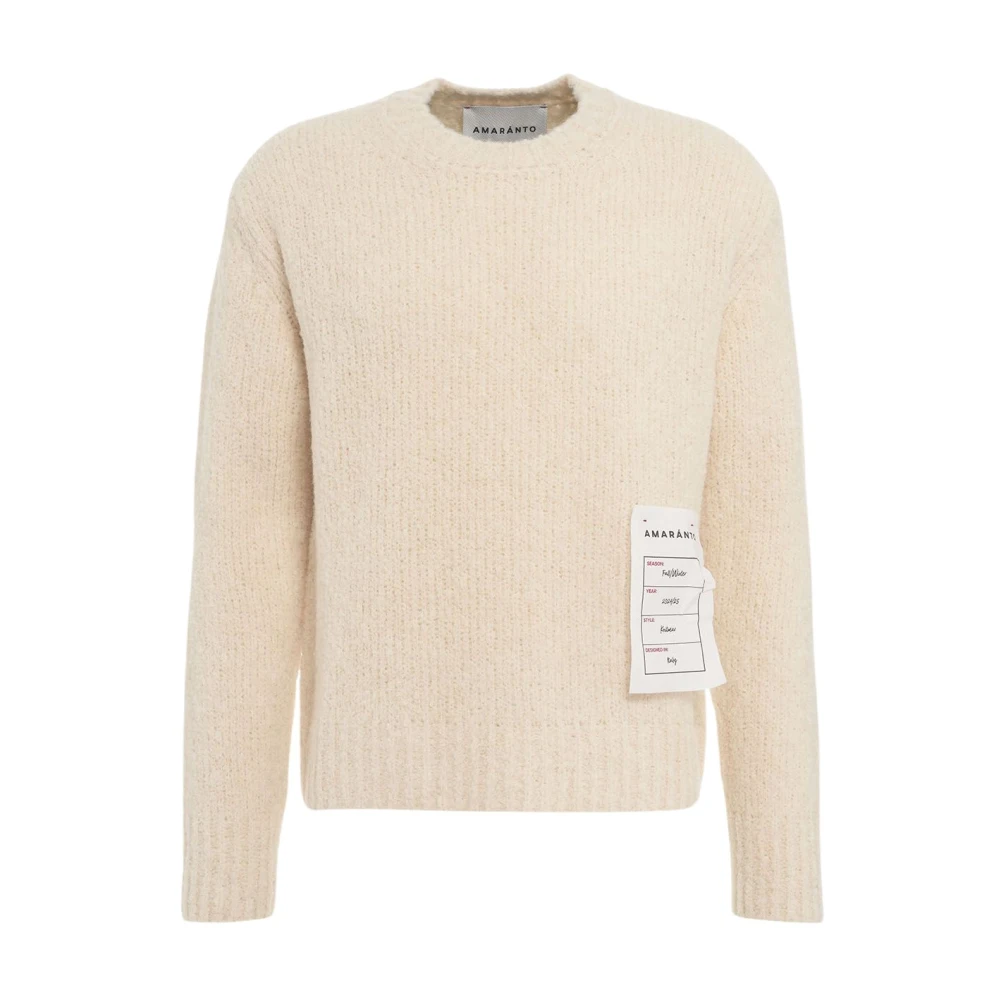 Amaránto Witte Gebreide Kleding Aw24 Handwas Beige Heren