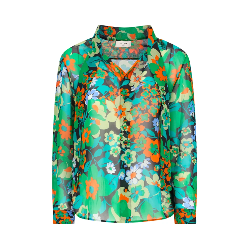 Celine Women's Multicolor Shirts, M, Camicia Mia Lavalliere
