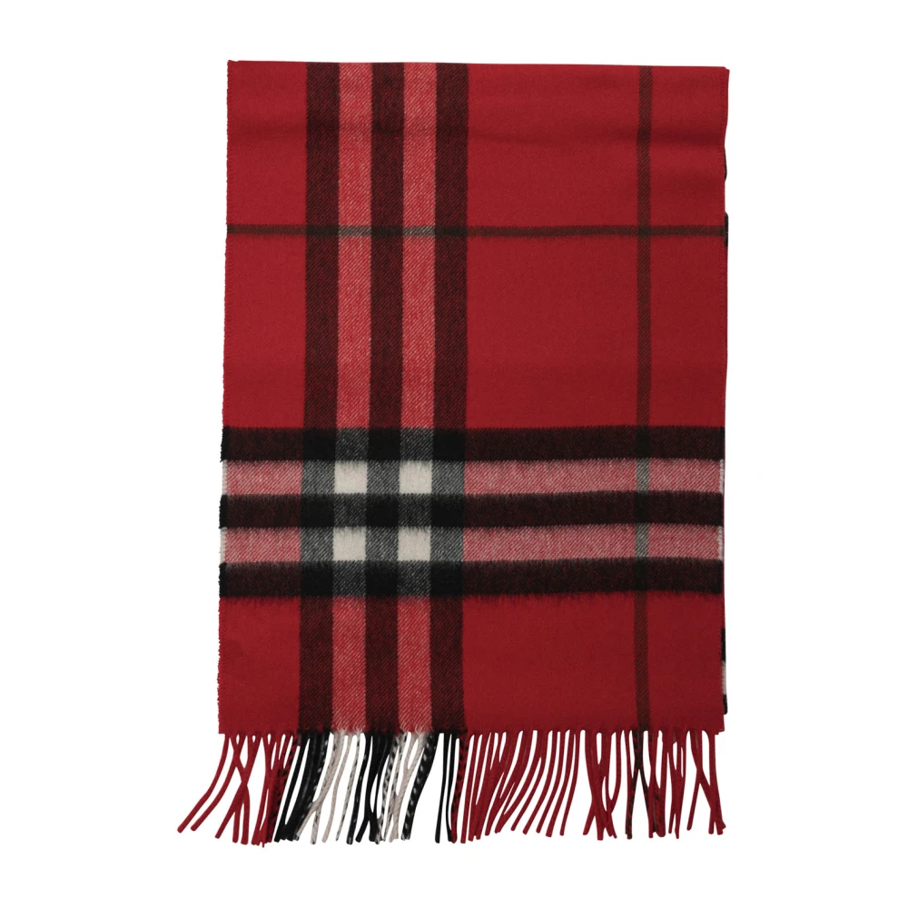 Burberry Uomo Rosso - Sciarpa Di Cashmere Di Lusso - Accessories - One Size