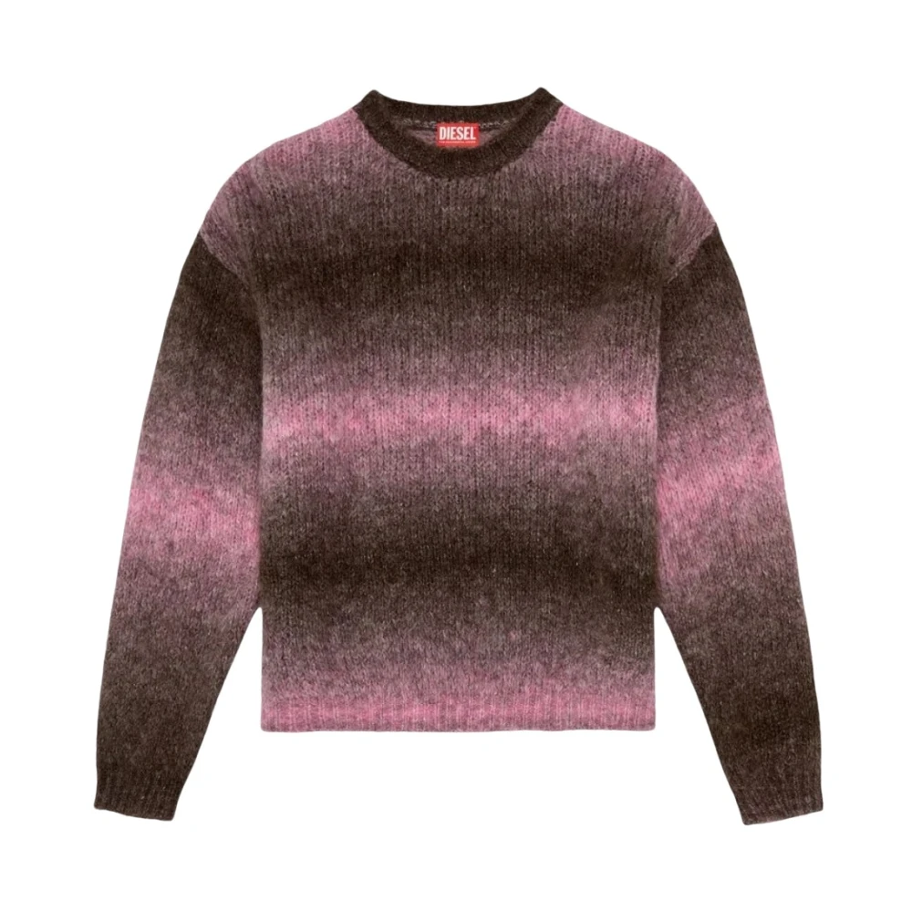 Diesel Alpaca Blend Crew Neck Sweater Multicolor Heren