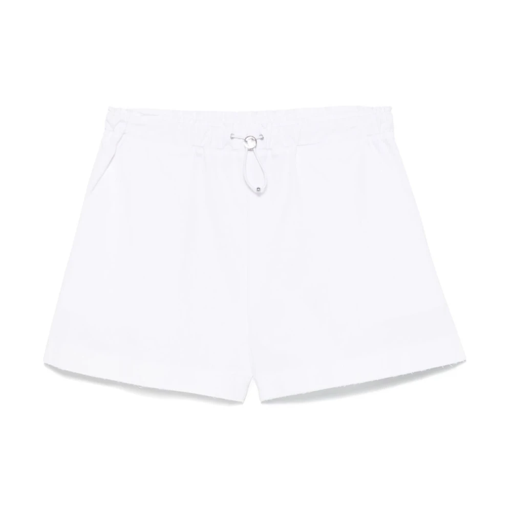 Moschino Witte Denim Shorts White Dames