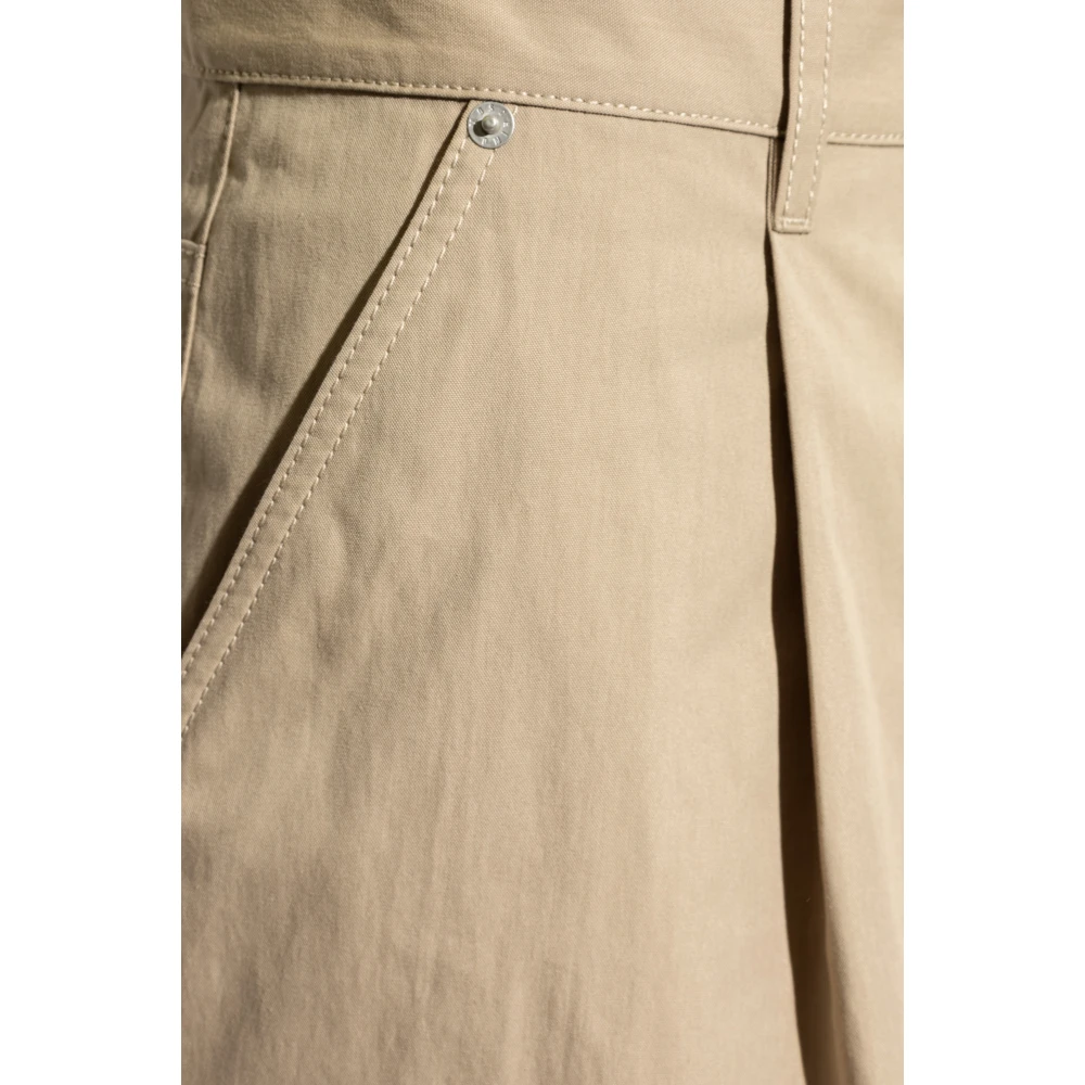 Moschino Broek met logo Beige Heren