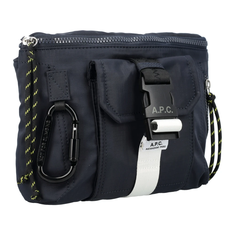 A.p.c. Donker Marineblauwe Banane Trek Schoudertas Blue Heren