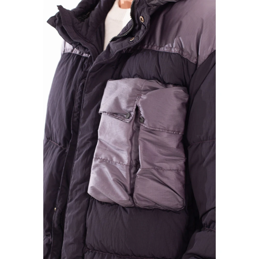 C.P. Company Eco Chrome-R Goggle Down Jacket Blue Heren