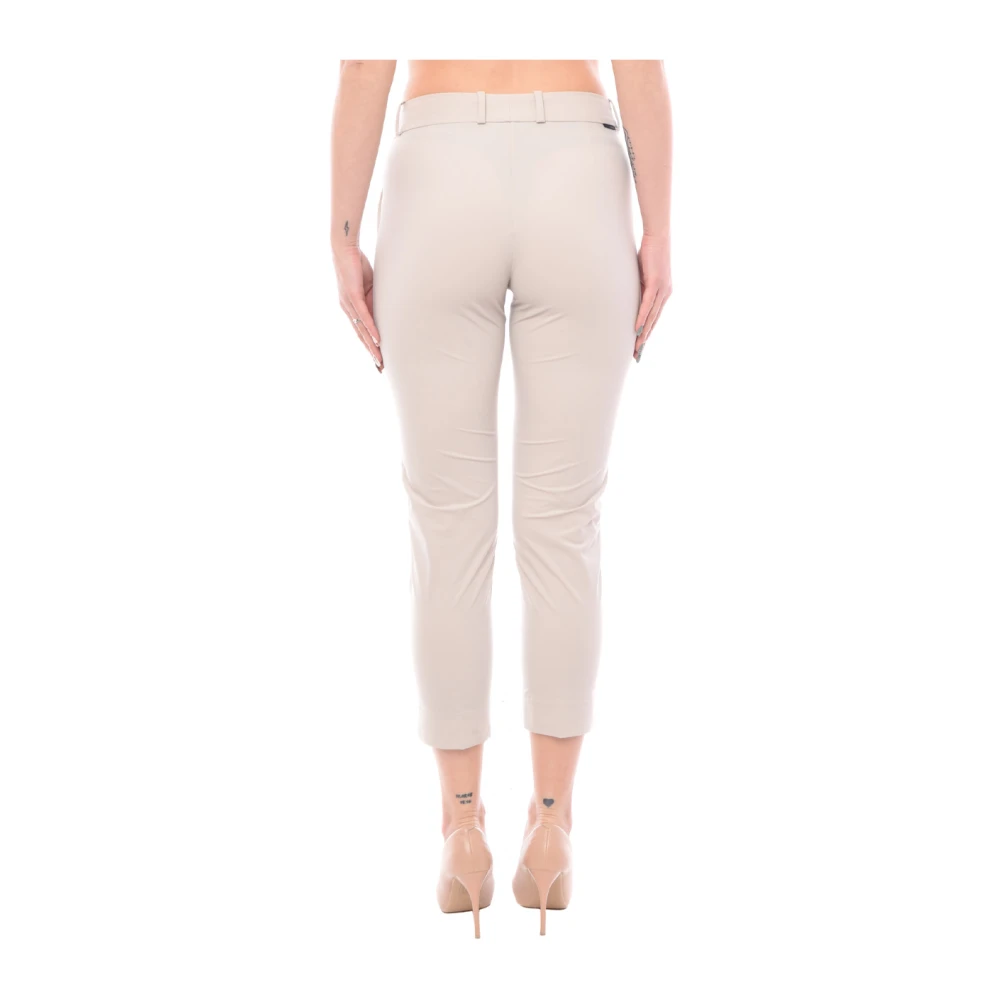 RRD Cropped Chino Broek met Optische Print White Dames