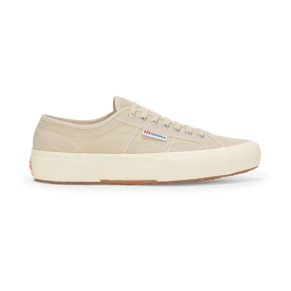 Superga Washed Cotton Schoenen Heren Schoenen Beige