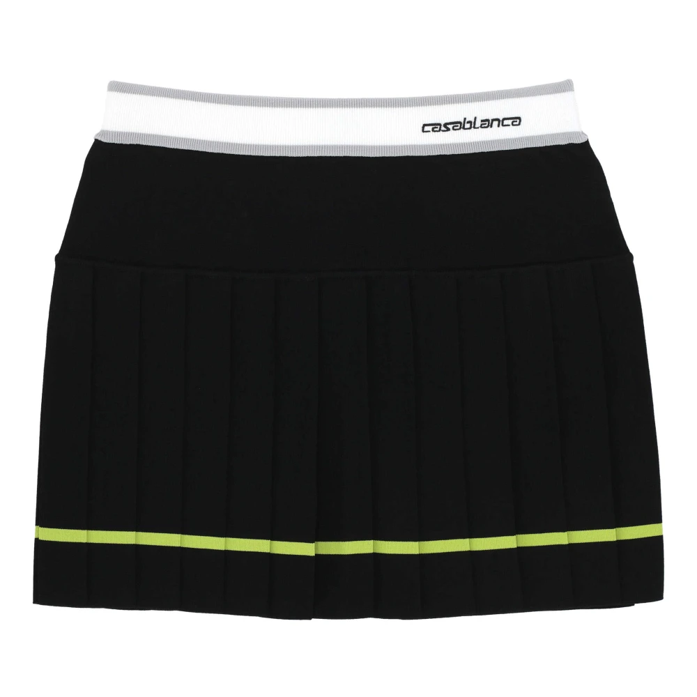 Casablanca Stripe Mini Skirt - Female - Short Skirts - Green - M - Skirts