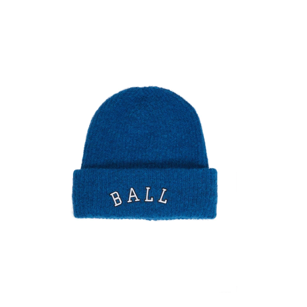 Ball Blauwe Beanie Hoed Baotilia Accessoires Blue Dames