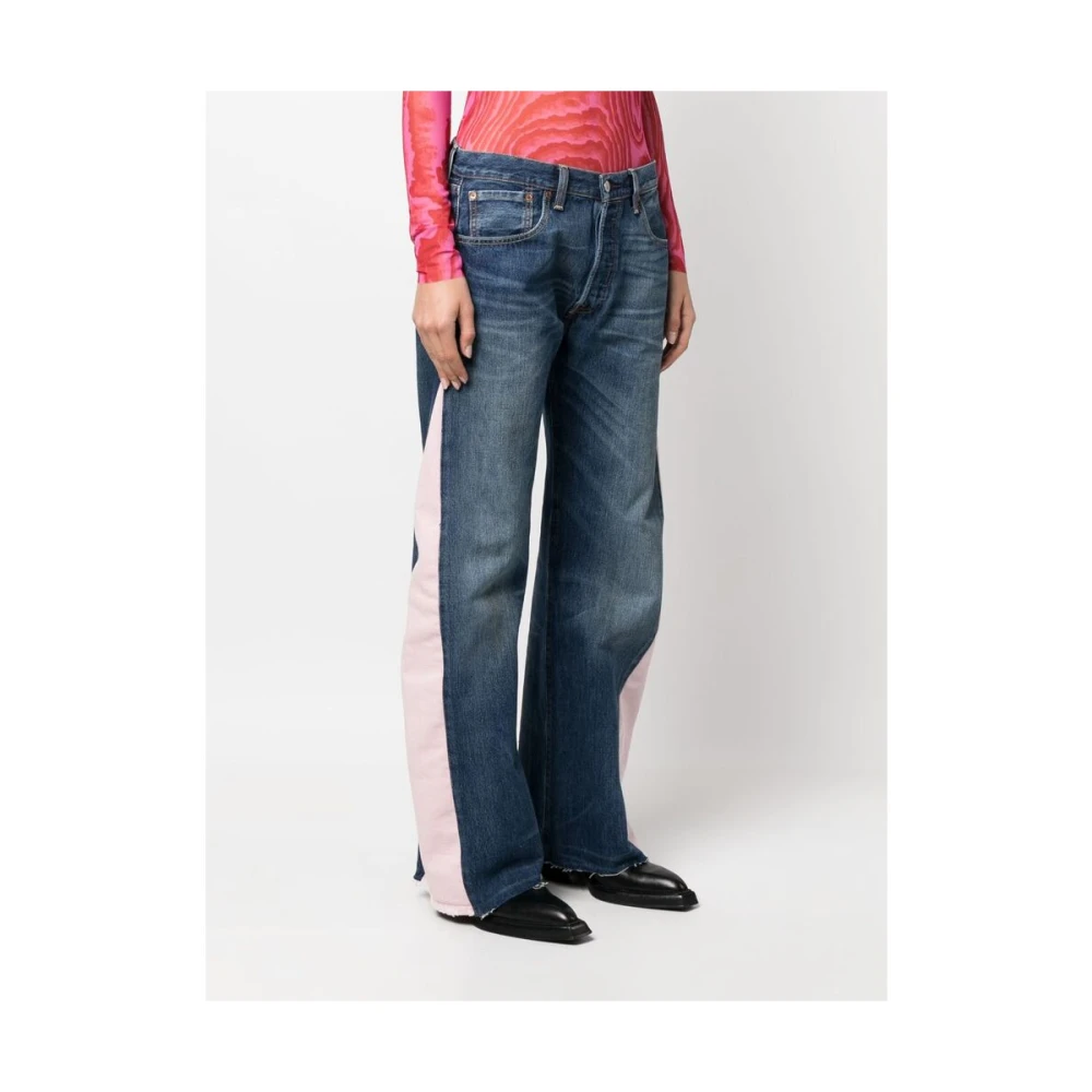 Ombra Milano Wide Jeans Blue Dames