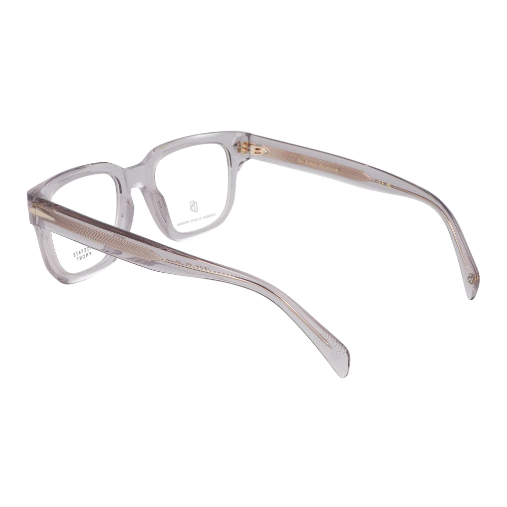 Eyewear by David Beckham Retro Vierkante Montuur Bril Gray Unisex