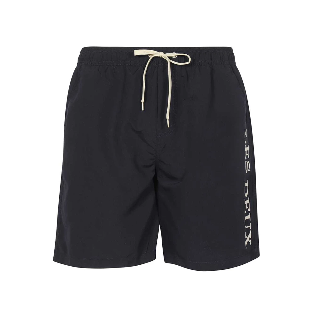 Les Deux Zwembroek met print en verstelbare taille Blue Heren