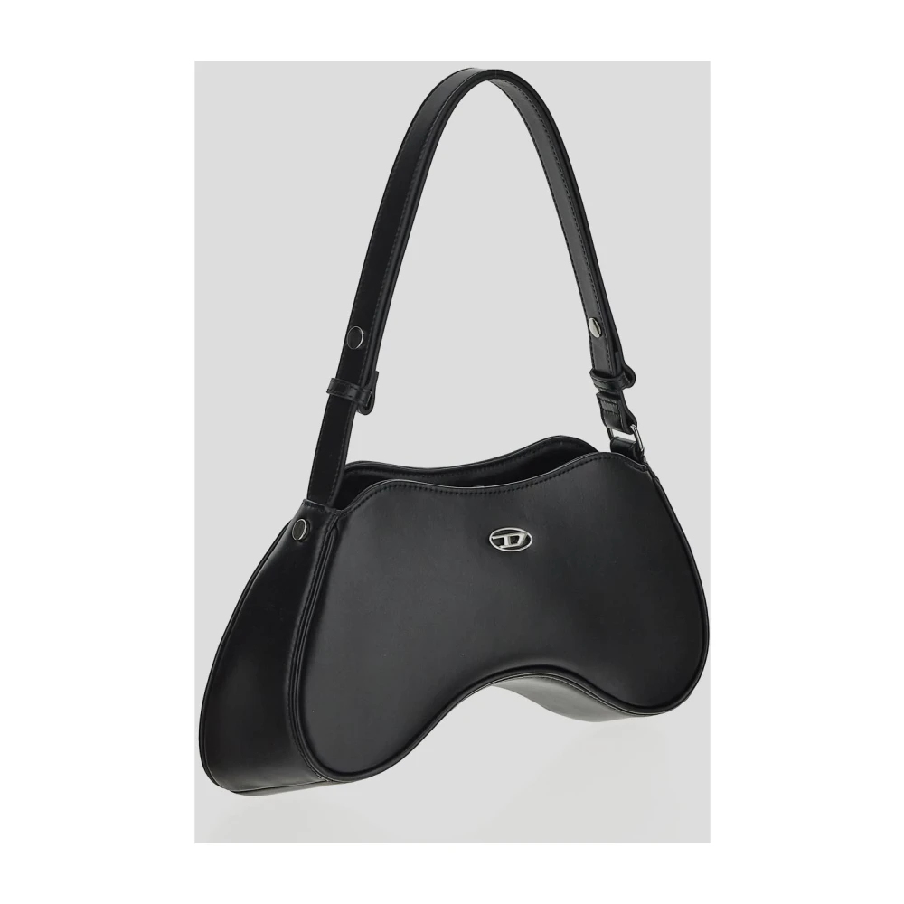 Diesel Leren Play Tas Black Dames