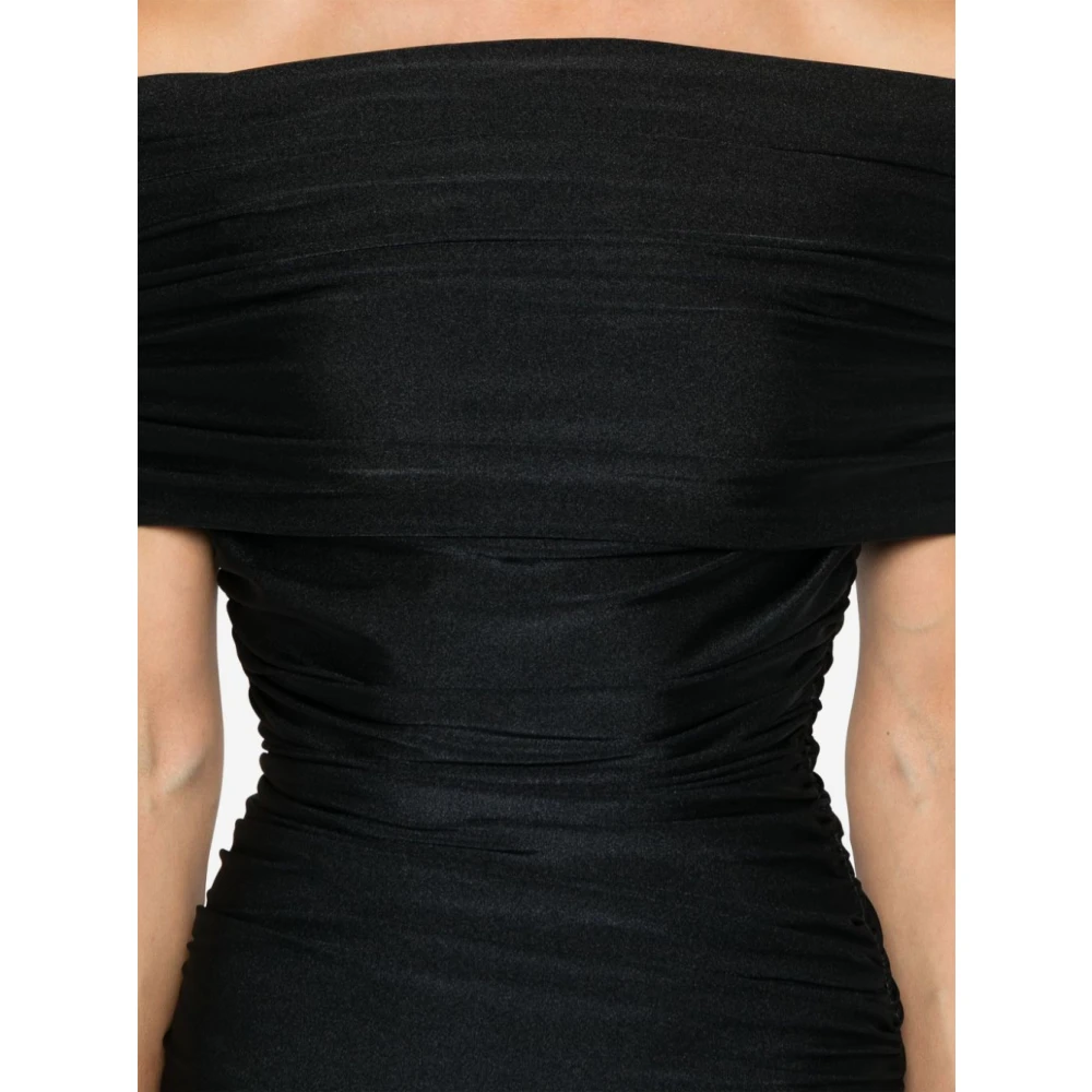 Coperni Zwarte Geplooide Minijurk Black Dames