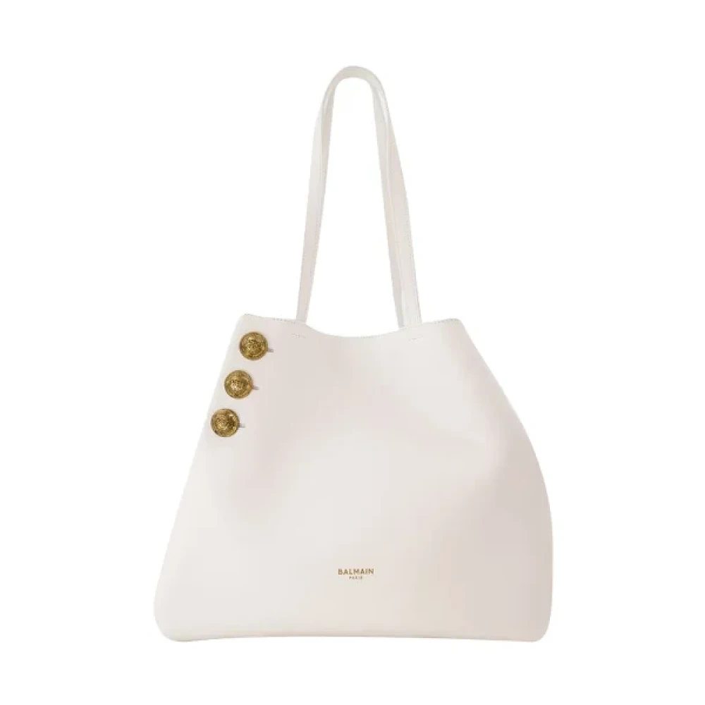 Balmain Leather handbags White Dames