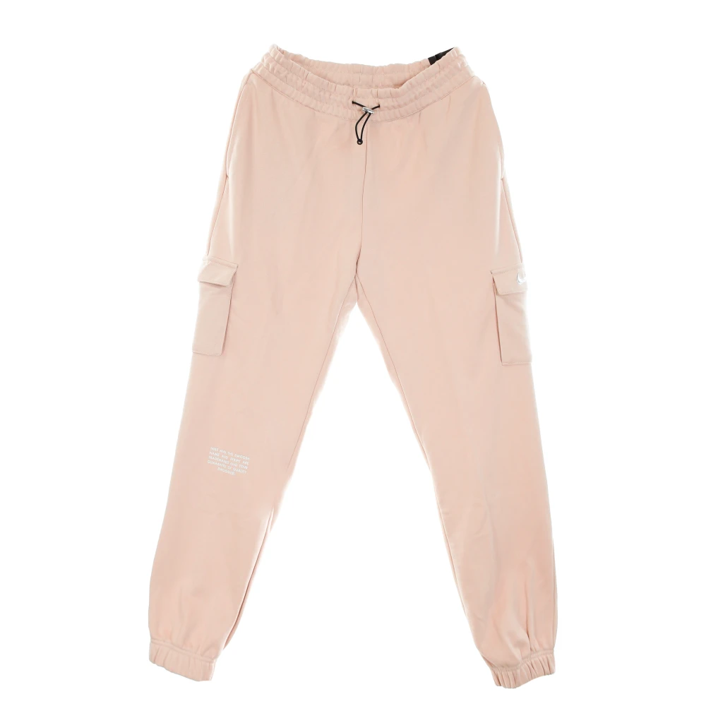 Nike Fleece Trainingsbroek met Swoosh Logo Pink Dames