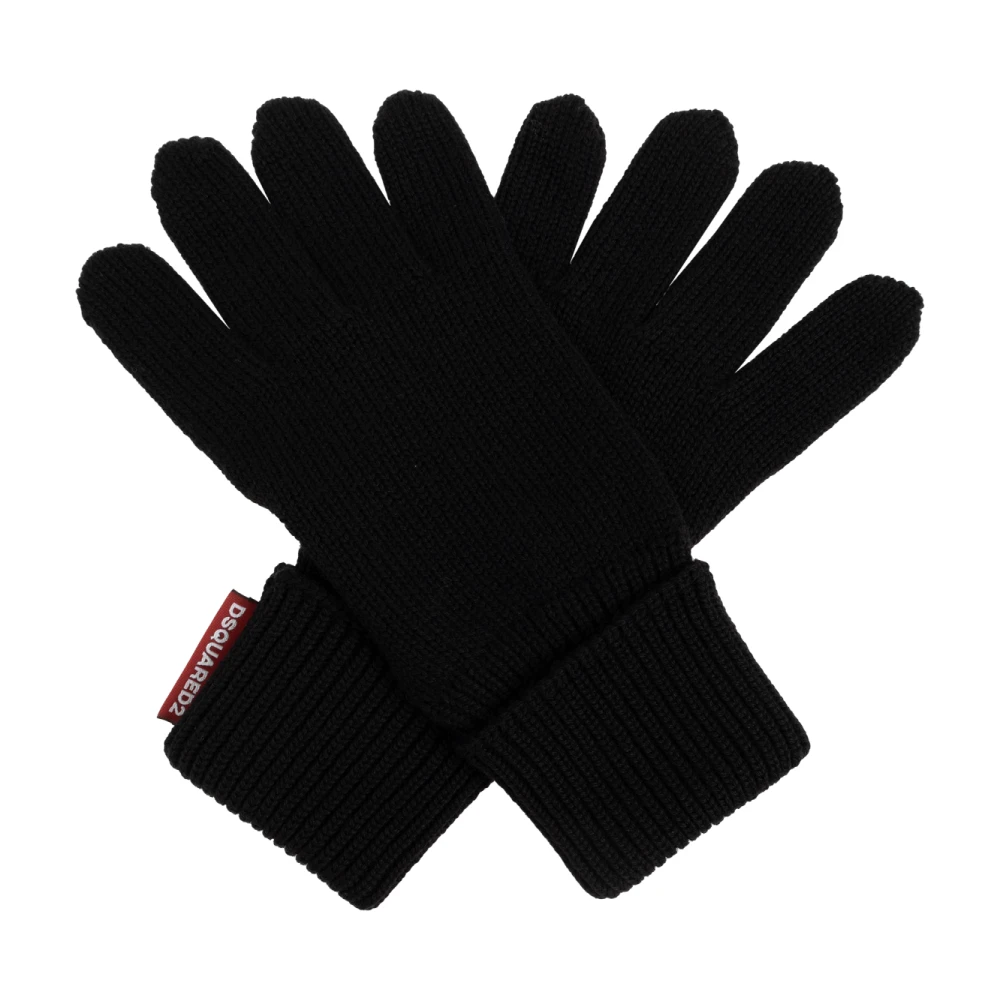 Dsquared2 Set: muts en handschoenen Black Heren