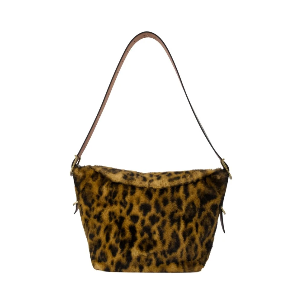 Zadig & Voltaire Brun Fuskpäls Crossbody Väska