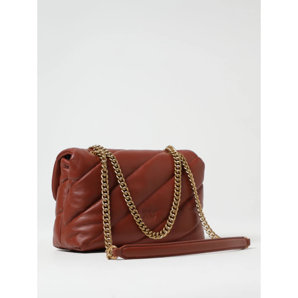 pinko Klassieke Love Puff Schoudertas Brown Dames