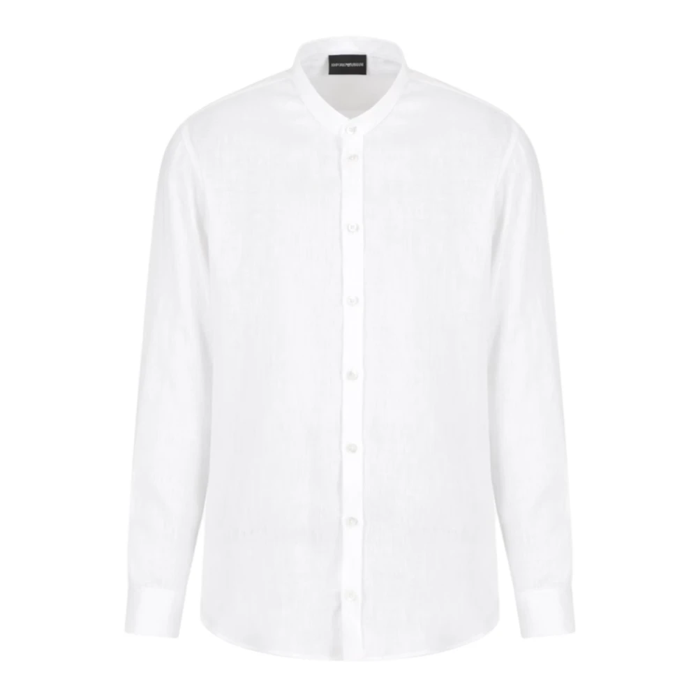 Emporio Armani Men's White Formal Shirts, Xs, Casual Shirt 01Smgl010f9100