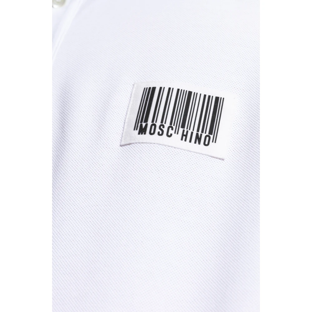 Moschino Polo met patch White Heren