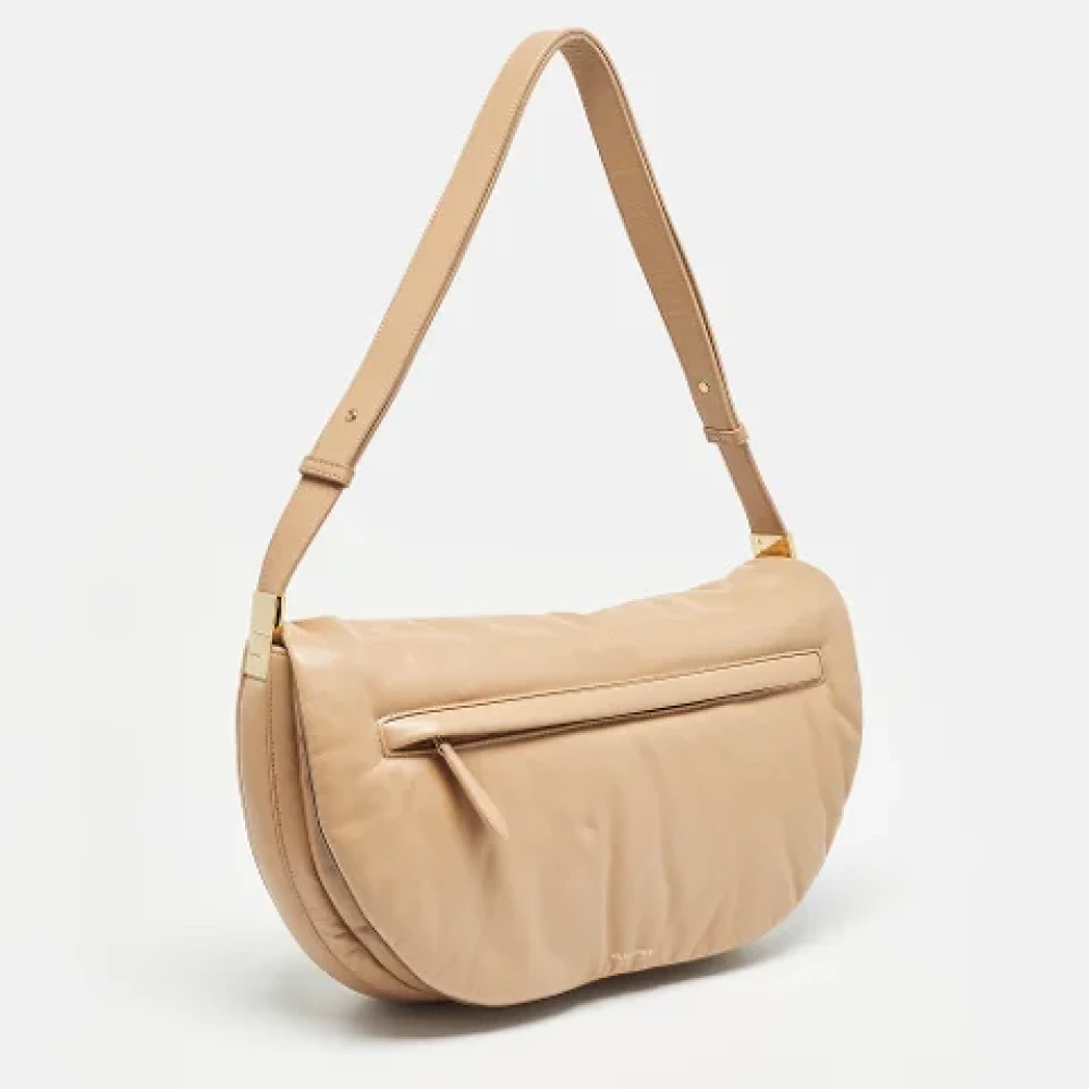 Burberry Vintage Pre-owned Leather shoulder-bags Beige Dames