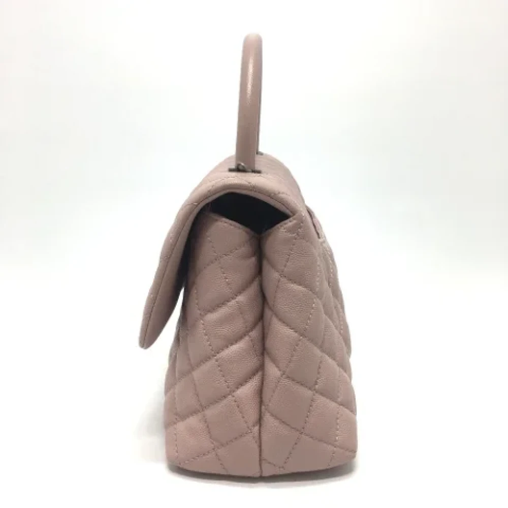 Chanel Vintage Pre-owned Leather chanel-bags Pink Dames