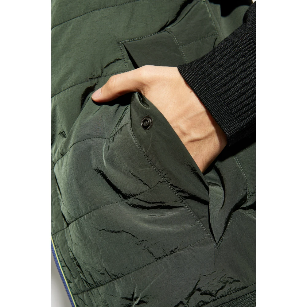 PS By Paul Smith Gewatteerd vest Green Heren