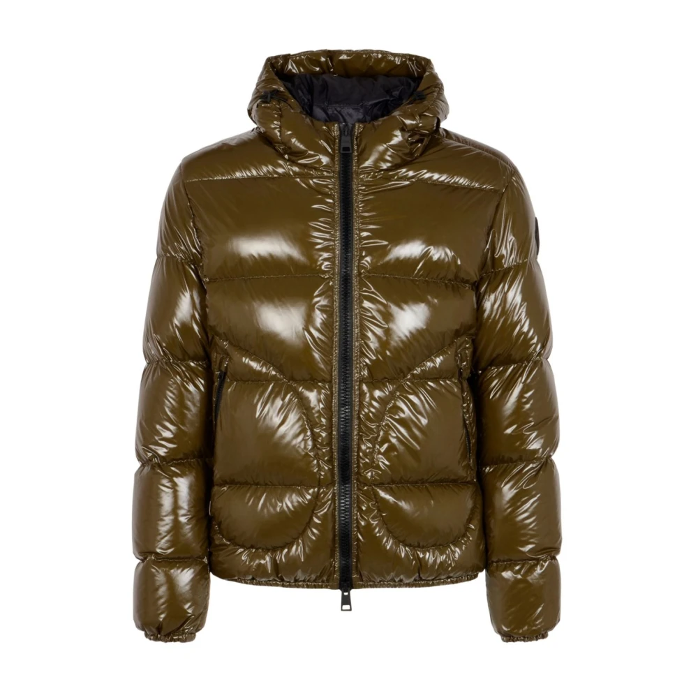 Herno Men's Green Winter Jackets, Xl, Bomber Jacket In Gloss