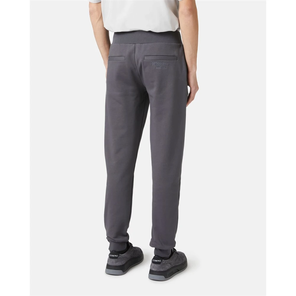 Iceberg Fleece joggers met logo Gray Heren