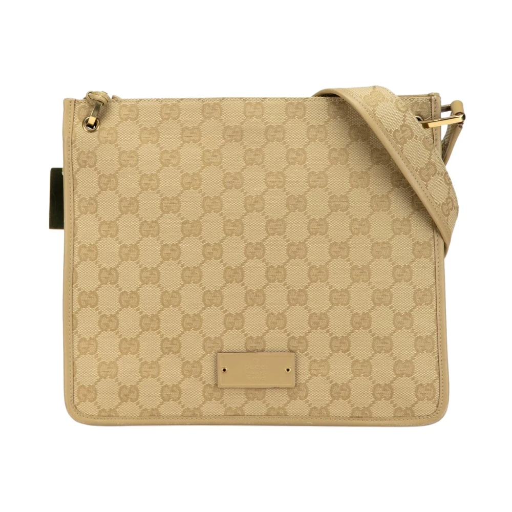 Gucci Vintage Women's Brown Pre-Owned Gg Supreme Messenger Crossbody