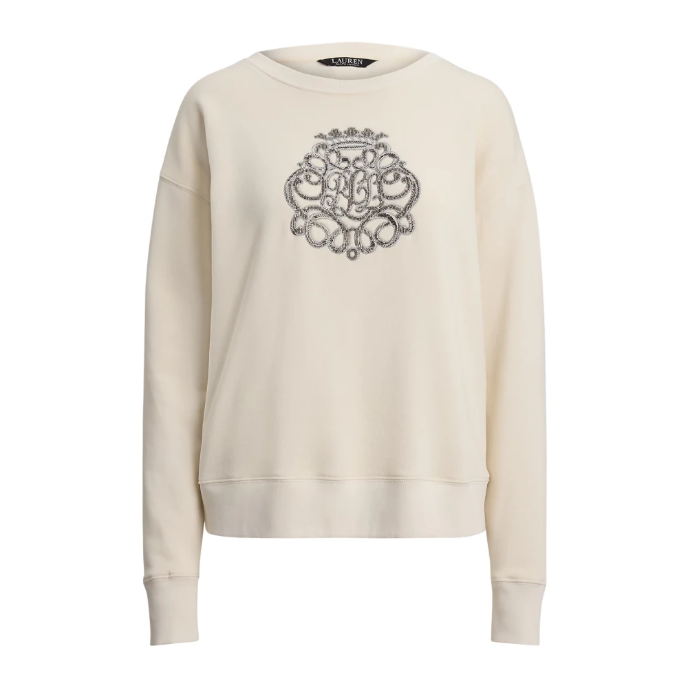 Ralph Lauren Women's White Kappy Long Sleeve Sweatshirt