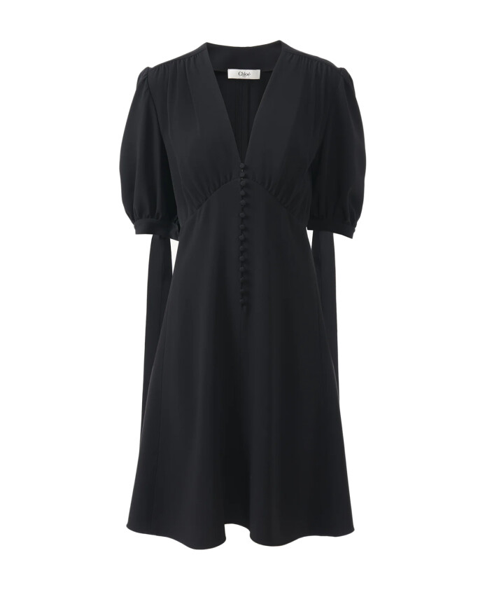 v-neck-a-line-dress