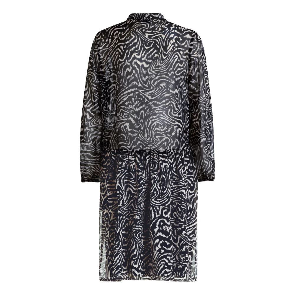 Vera Mont Print Casual Jurk Black Dames