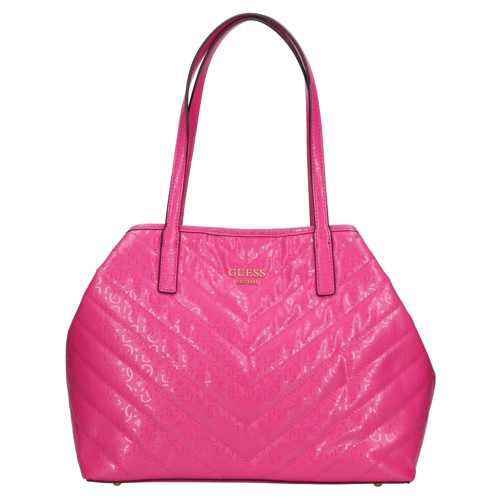 Guess Eco-leren Tote Bag Pink Dames
