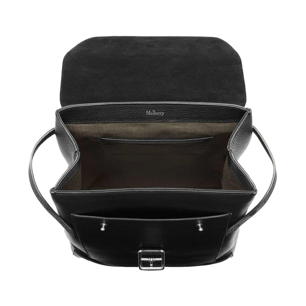 Mulberry Stijlvolle zwarte Chiltern-rugzak Black Heren